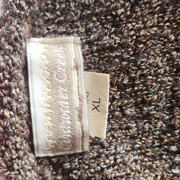 Coldwater Creek Cozy Brown Knit Sweater Size XL - Picture 4 of 4